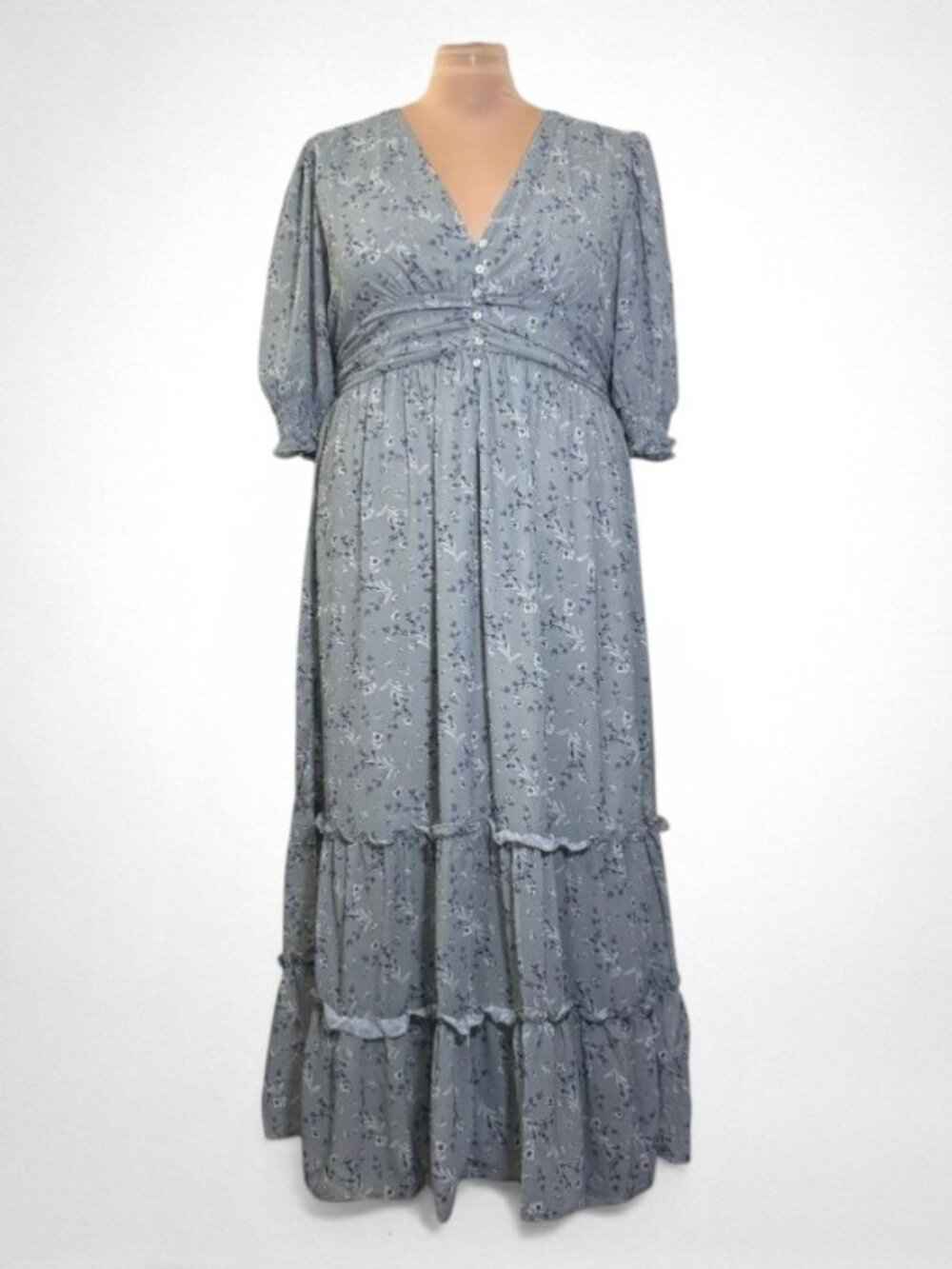 ARULA Blue Floral Maxi Dress, NEW! Size 1X